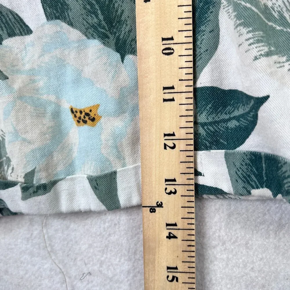 Billabong x The Salty Blonde Floral Shorts‎ Womens 30 High Rise Cuffed Tropical - Picture 12 of 14